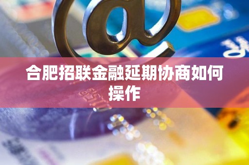 合肥招联金融延期协商如何操作