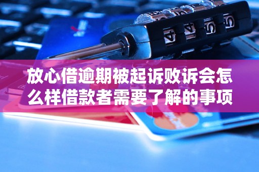 放心借逾期被起诉败诉会怎么样借款者需要了解的事项