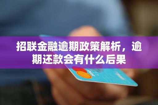 招联金融逾期政策解析，逾期还款会有什么后果