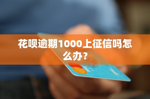 花呗逾期1000上征信吗怎么办？