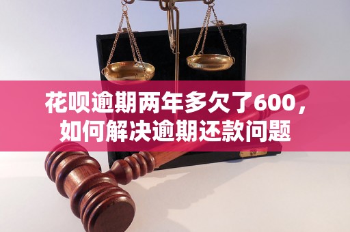 花呗逾期两年多欠了600，如何解决逾期还款问题