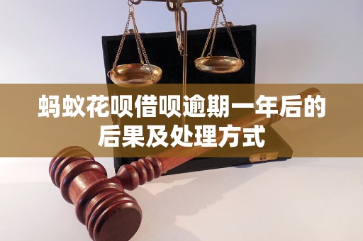 蚂蚁花呗借呗逾期一年后的后果及处理方式