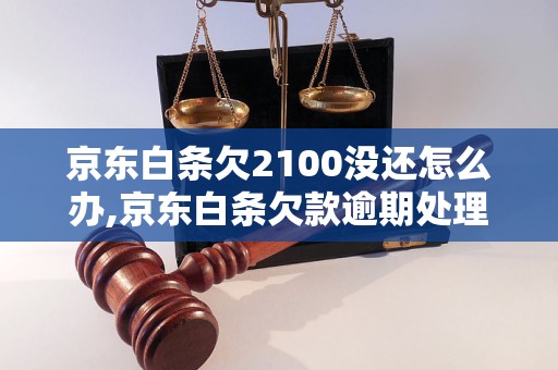 京东白条欠2100没还怎么办,京东白条欠款逾期处理方法