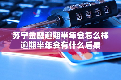 苏宁金融逾期半年会怎么样逾期半年会有什么后果