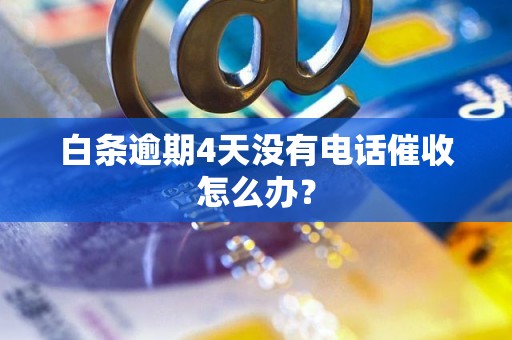 白条逾期4天没有电话催收怎么办？