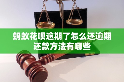 蚂蚁花呗逾期了怎么还逾期还款方法有哪些