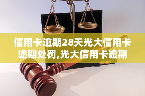 信用卡逾期28天光大信用卡逾期处罚,光大信用卡逾期28天还能办理吗