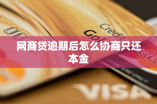 网商贷逾期后怎么协商只还本金