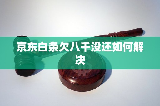 京东白条欠八千没还如何解决