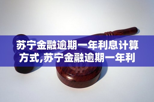 苏宁金融逾期一年利息计算方式,苏宁金融逾期一年利息算法解析