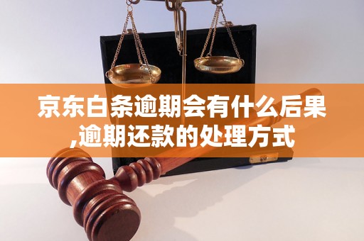 京东白条逾期会有什么后果,逾期还款的处理方式