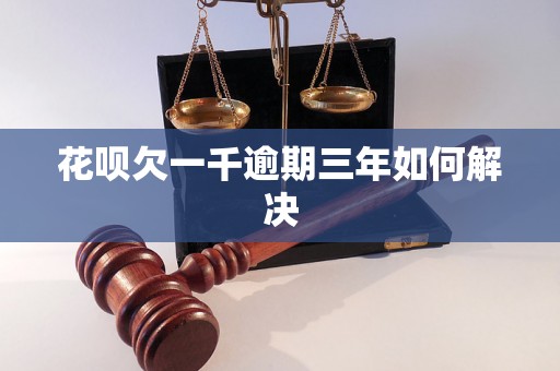 花呗欠一千逾期三年如何解决