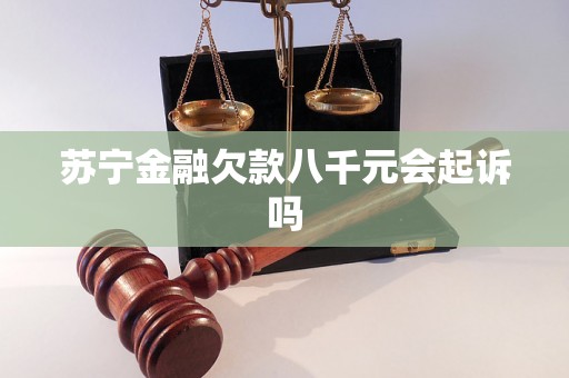 苏宁金融欠款八千元会起诉吗