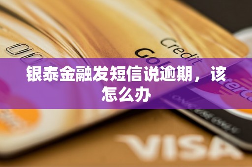 银泰金融发短信说逾期，该怎么办