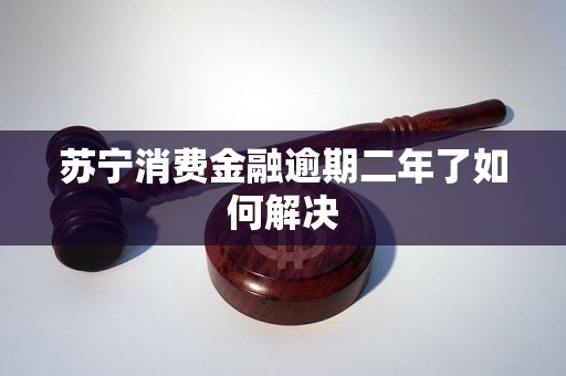 苏宁消费金融逾期二年了如何解决