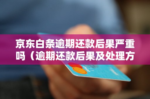 京东白条逾期还款后果严重吗(逾期还款后果及处理方式) 京东白条逾期还款后果严重吗(逾期还款后果及处理方式)