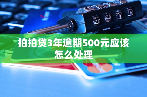 拍拍贷3年逾期500元应该怎么处理