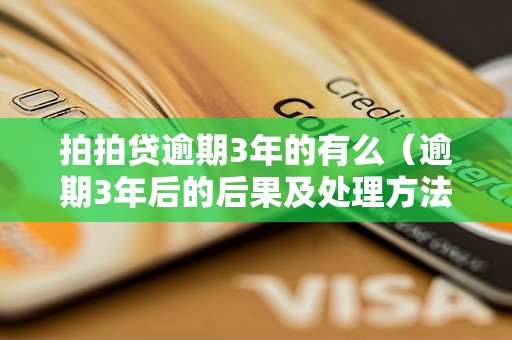 拍拍贷逾期3年的有么（逾期3年后的后果及处理方法）