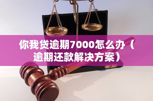 你我贷逾期7000怎么办（逾期还款解决方案）