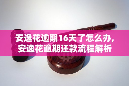 安逸花逾期16天了怎么办,安逸花逾期还款流程解析