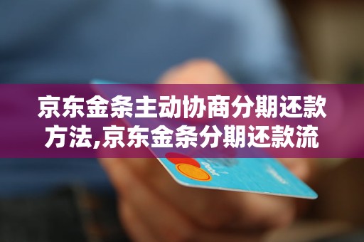 京东金条主动协商分期还款方法,京东金条分期还款流程详解 - 副本