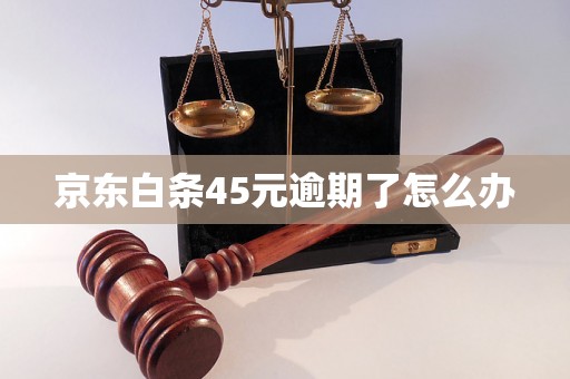 京东白条45元逾期了怎么办