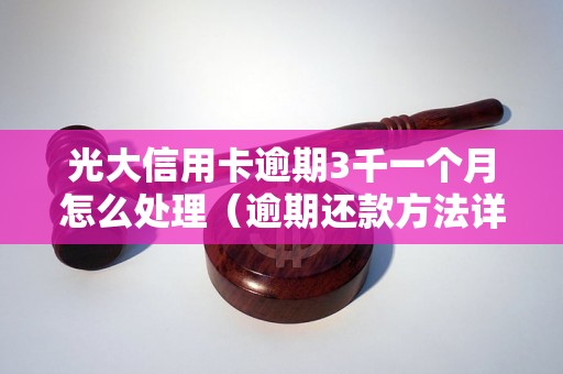 光大信用卡逾期3千一个月怎么处理（逾期还款方法详解）