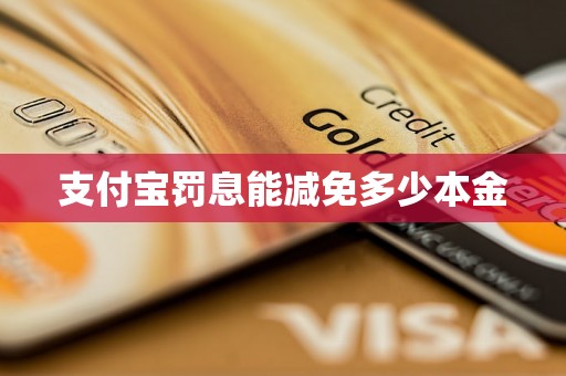 支付宝罚息能减免多少本金