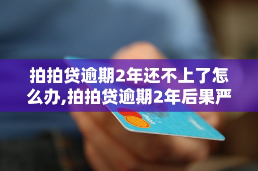 拍拍贷逾期2年还不上了怎么办,拍拍贷逾期2年后果严重吗