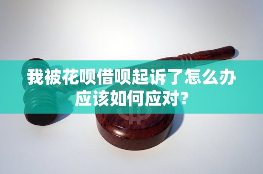 我被花呗借呗起诉了怎么办应该如何应对？