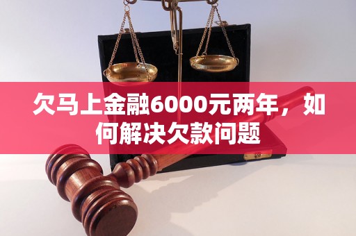 欠马上金融6000元两年，如何解决欠款问题