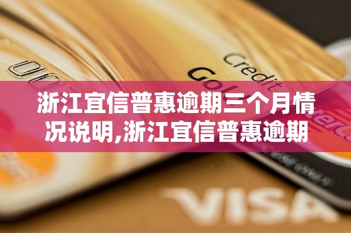 浙江宜信普惠逾期三个月情况说明,浙江宜信普惠逾期三个月还款方案