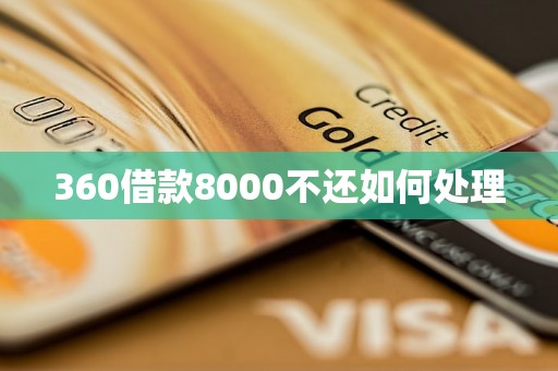 360借款8000不还如何处理