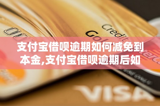 支付宝借呗逾期如何减免到本金,支付宝借呗逾期后如何处理