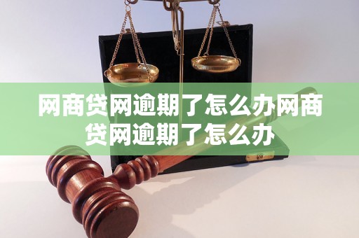 网商贷网逾期了怎么办网商贷网逾期了怎么办