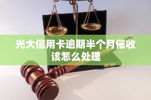 光大信用卡逾期半个月催收该怎么处理