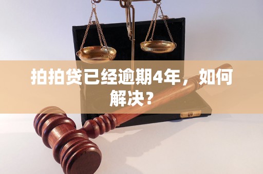 拍拍贷已经逾期4年，如何解决？