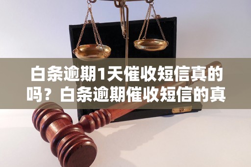 白条逾期1天催收短信真的吗？白条逾期催收短信的真实性解析