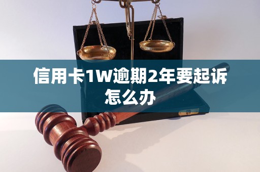 信用卡1W逾期2年要起诉怎么办