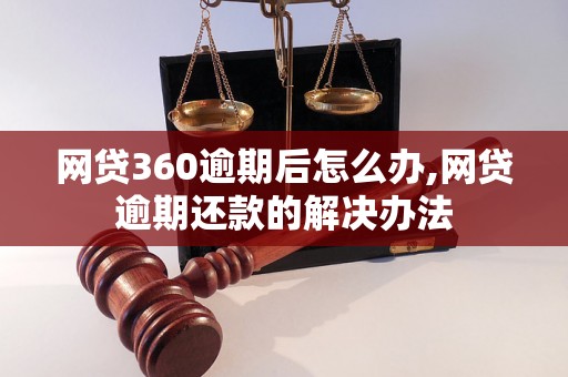 网贷360逾期后怎么办,网贷逾期还款的解决办法