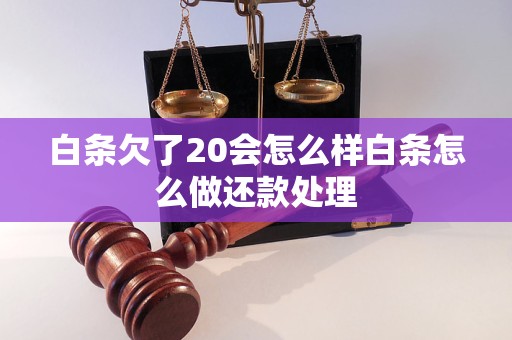 白条欠了20会怎么样白条怎么做还款处理