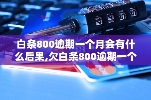 白条800逾期一个月会有什么后果,欠白条800逾期一个月如何处理