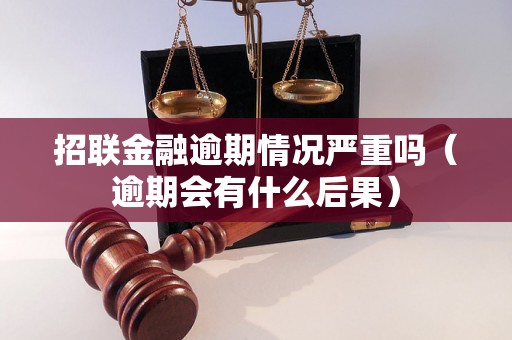 招联金融逾期情况严重吗（逾期会有什么后果）