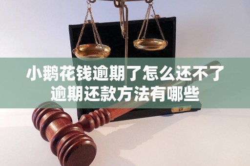 小鹅花钱逾期了怎么还不了逾期还款方法有哪些