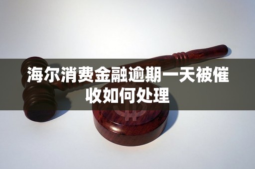 海尔消费金融逾期一天被催收如何处理