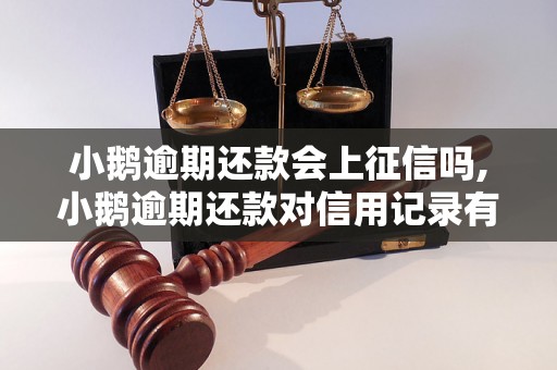 小鹅逾期还款会上征信吗,小鹅逾期还款对信用记录有何影响