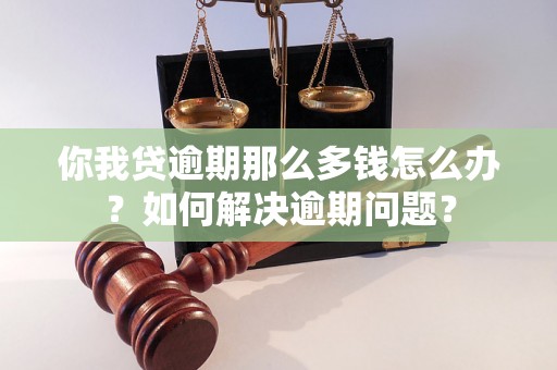 你我贷逾期那么多钱怎么办？如何解决逾期问题？