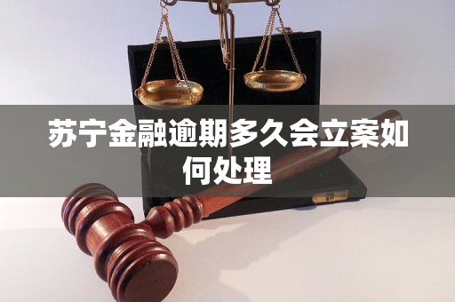 苏宁金融逾期多久会立案如何处理