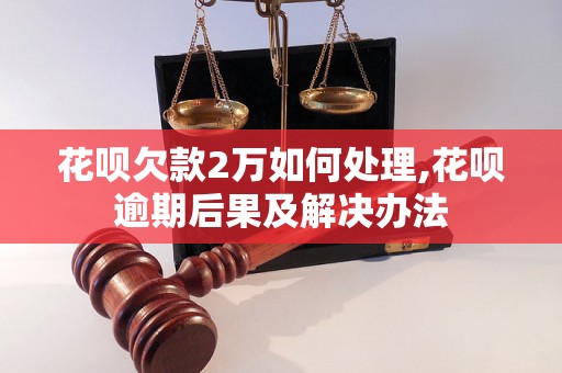 花呗欠款2万如何处理,花呗逾期后果及解决办法