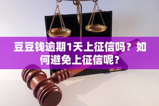 豆豆钱逾期1天上征信吗？如何避免上征信呢？